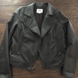 Black leather Moto jacket. Perfect condition!!!